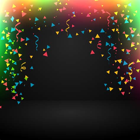 Abstract Celebration Background With Confetti Download Free Vector