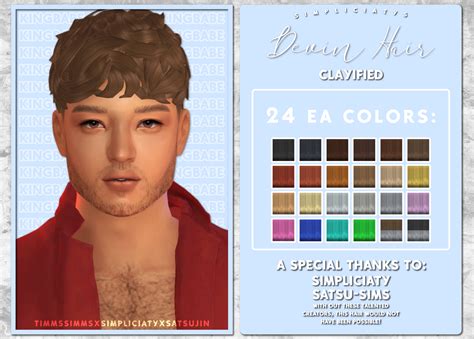 Easton And Remy Hair By Vevevesims In 2021 Ec2