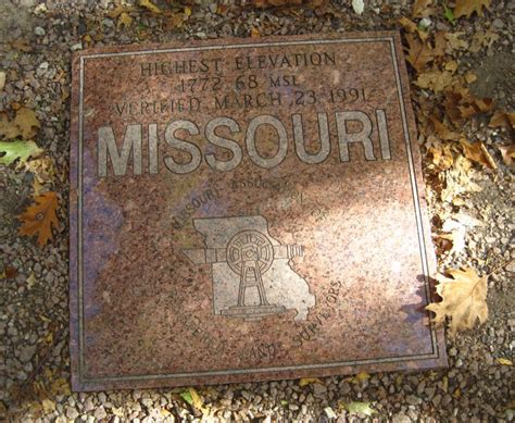 Campbell hill is, at 1,550 feet (470 m), the highest point in elevation in the u.s. Missouri High Point - Taum Sauk Mountain (elevation 1,772 ...