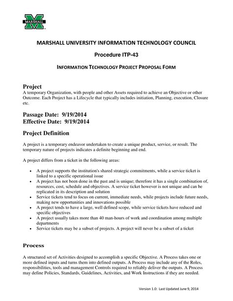 Information Technology Project Proposal 10 Examples Format Pdf