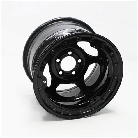 Some beadlock wheels have wide lock rings that prevent damage to the rim and valve stems. Bassett 50LF4L 15X10 Inertia 5x4.5 4 Inch BS Beadlock Wheel