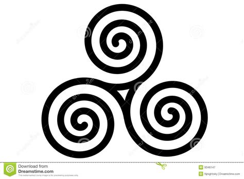 Celtic Triple Spiral Royalty Free Stock Photography - Image: 9346147