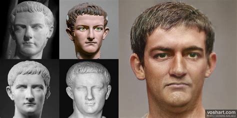 Caligula Facial Reconstruction Illustration World History