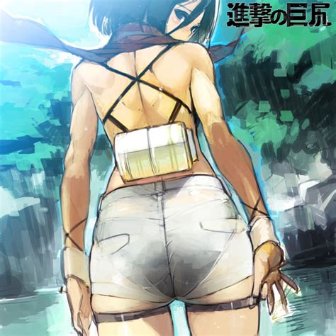 Namaniku Atk Mikasa Ackerman Shingeki No Kyojin Highres 1girl Ass
