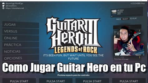 Como Jugar Guitar Hero En Tu Pc Instalar Clone Hero Youtube