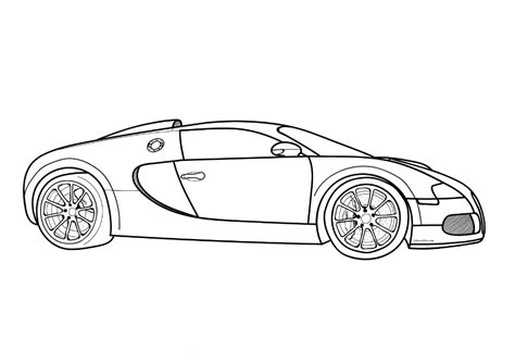 Dibujo De Bugatti Veyron De 2005 Para Colorear Dibujos Para Colorear
