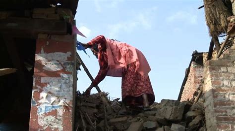 Nepal Villagers Clean Up After Killer Quake