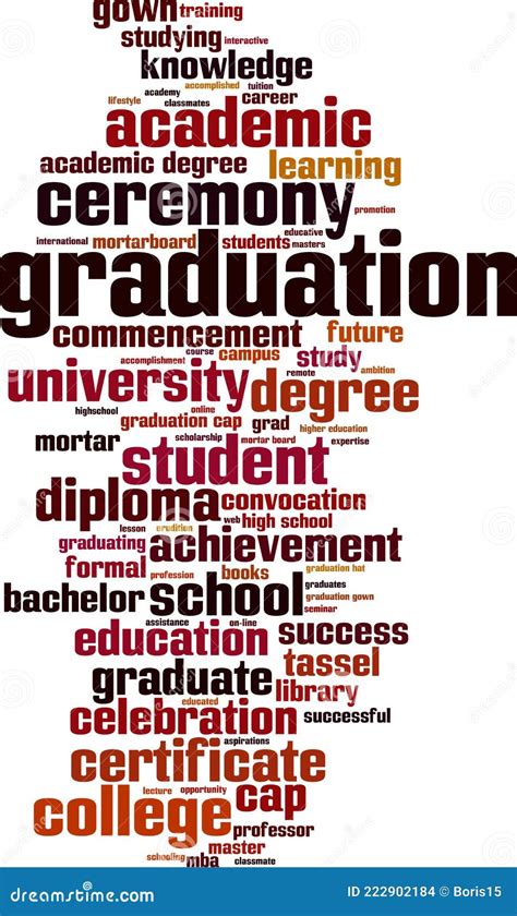 Graduation Word Cloud Collage Royalty Free Stock Photo Cartoondealer