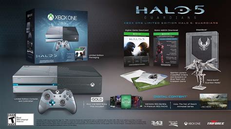 Xbox One 1tb Console Limited Edition Halo 5 Guardians Bundle 12345