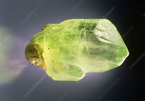 View Of A Peridot Crystal Stock Image E4250604 Science Photo Library