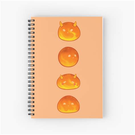 Genshin Impact Pyro Slime Fanart Spiral Notebook For Sale By Fromnavi Redbubble