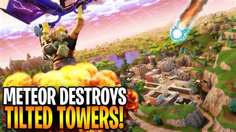 Revealed When Will The Meteor Hit Tilted Towers In Fortnite