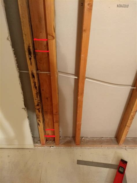 A senior in our office thought we should try and get the wall to bear on the channel opposed to having the load go through anchors before being supported by the channel. I want to run plumbing in the wall. there is some framing ...