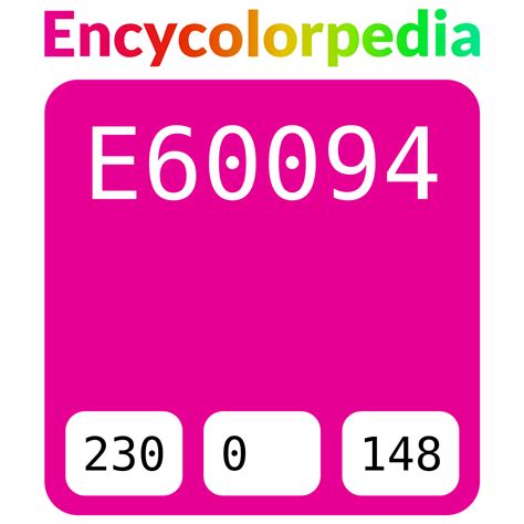 Pantone Pms Rhodamine Red E60094 Hex Color Code Rgb And Paints