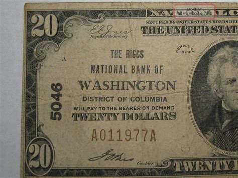 1929 20 The Riggs National Bank Of Washington District Of Columbia