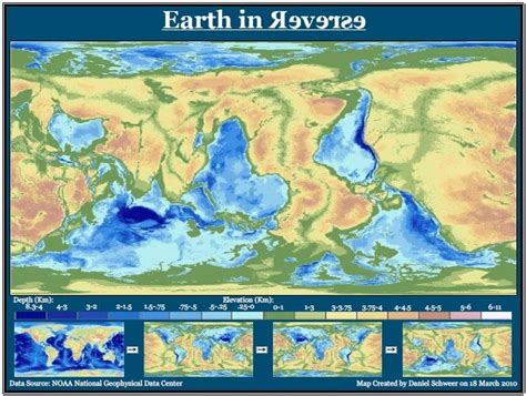 Earth In Reverse Map Geography Nerdness Pinterest