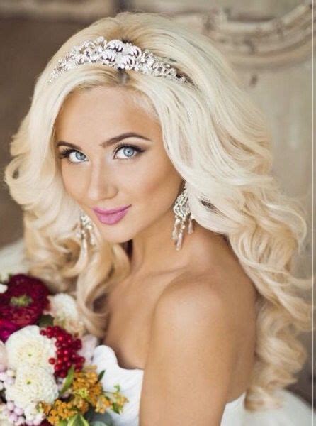 Gorgeous Bleach Blonde Bride ️ Blonde Bride Blonde Wedding Hair