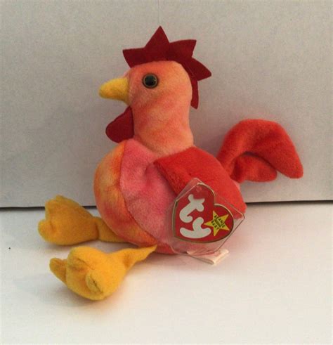 Original Ty Beanie Baby Red Strut Rooster Rare 1996 W Tags Etsy