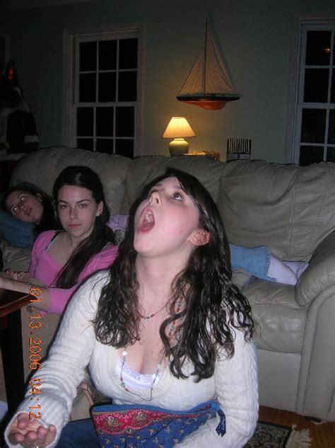 Girls Catching Things In Their Mouths Pics