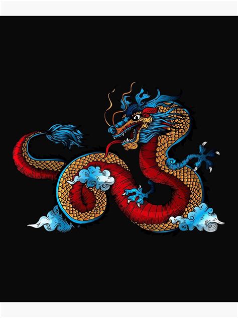 The Chinese Dragon Poster For Sale By Altinvest Redbubble