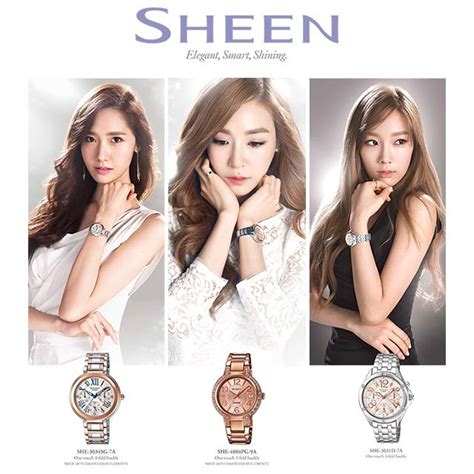 Snsd Taeyeon Tiffany And Yoona For Casio ‘sheen’ Promotion Biiaaucegr Snsd Blog