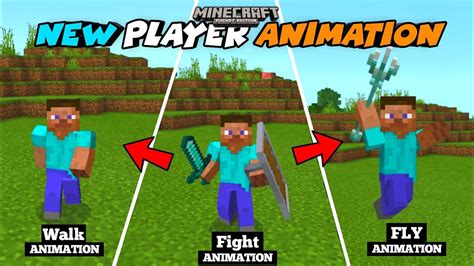 How To Add New Animation In Minecraft Pe Download New Player