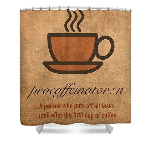 Procaffeinator Caffeine Procrastinator Humor Play On Words Motivational