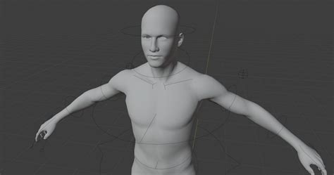 3d Model Fully Rigged Male Base Mesh With Face Rig Fo