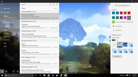 Outlook Mail And Calendar Updated With Dark Theme And Ui Changes On