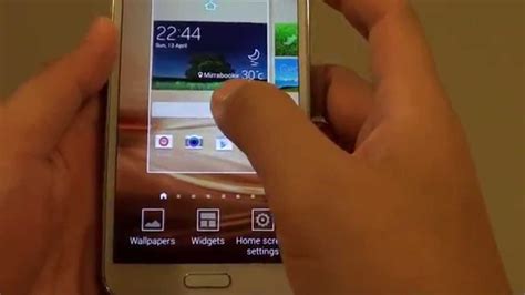 Samsung Galaxy S5 How To Set A Default Home Screen Page Youtube