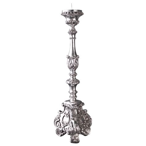 European Scroll Footed Candlesticks Large