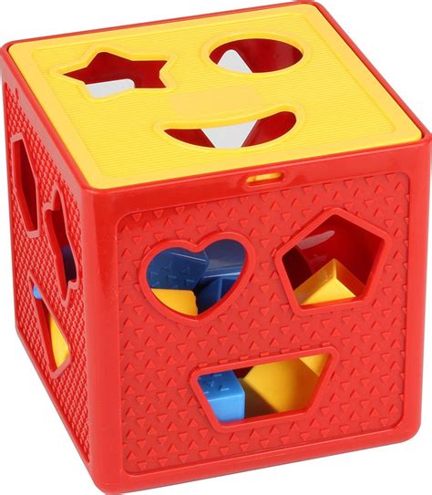 Baby Blocks Shape Sorter Toy Childrens Blocks Includes 18