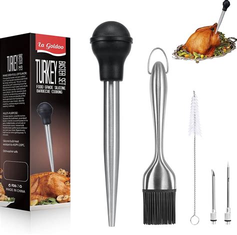 lagoldoo turkey baster 5 pcs set turkey basters for cooking thanksgiving day ts
