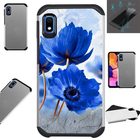 Compatible Samsung Galaxy A10e Tempered Glass Case Hybrid Tpu Fusion