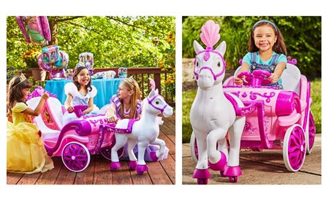 Disney Princess Royal Horse And Carriage Girls 6v Ride On Toy By Huffy