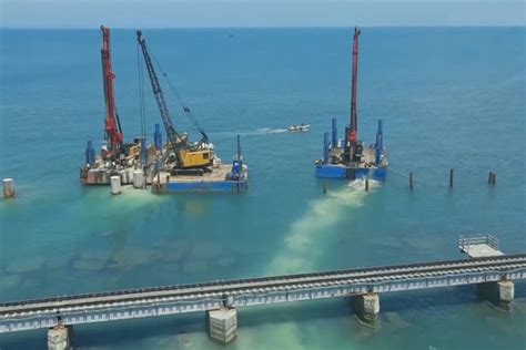 New Pamban Bridge Indian Railways First Vertical Lift Sea Bridge