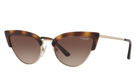 Vogue Eyewear Vo5212s Top Dark Havanapale Gold Sunglasses Glasses