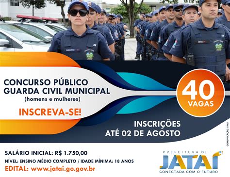 concurso pÚblico conheça as atribuições do cargo de guarda civil municipal prefeitura de jataí