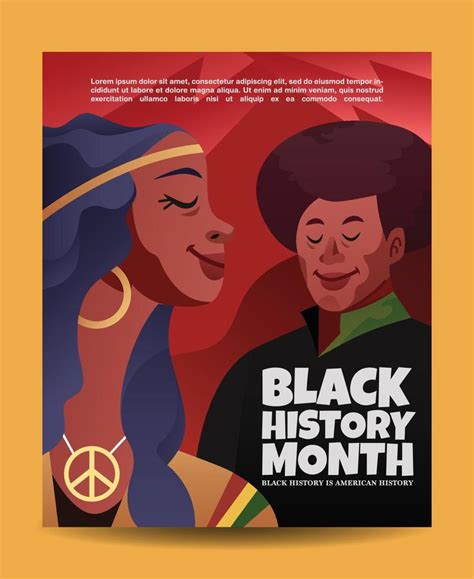 An African American Celebrate Black History Month Poster 4409859 Vector