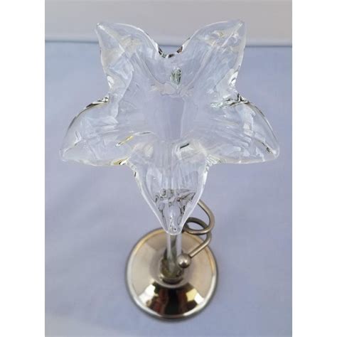 Vintage Hand Blown Glass Art Nouveau Style Lily Vase Chairish