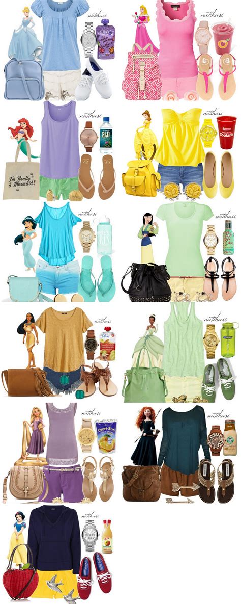 Disney Princess Theme Park Outfit Collection Personally I Would Be