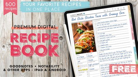 Recipe Book Template Pages Mac Dandk Organizer
