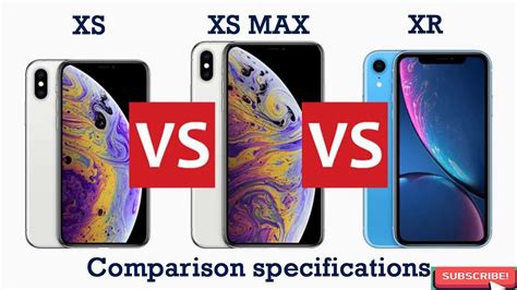 Apple Iphone Xs Vs Xs Max Vs Xr Comparison Youtube