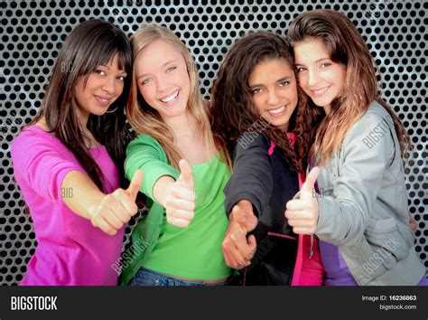 Happy Diverse Group Image And Photo Free Trial Bigstock