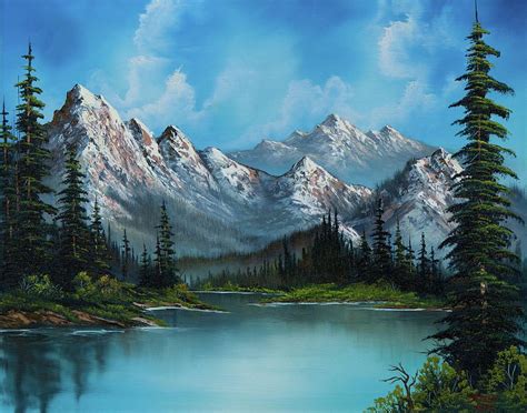 Natures Grandeur Painting By C Steele With Images Bob Ross