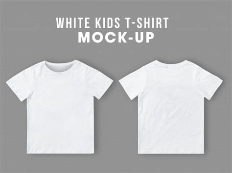 Premium Psd Blank White Kids T Shirt Mockup Template Tshirt Mockup
