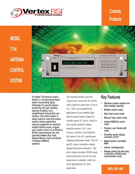 Controls Products Model 7134 Manualzz