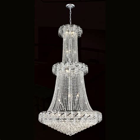 French Empire Light Chrome Finish And Clear Crystal French Empire