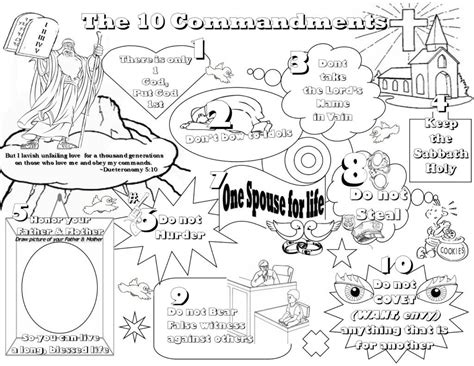 Worksheets, games, lesson plans, songs, stories Ten Commandments Coloring Pages - Best Coloring Pages For Kids