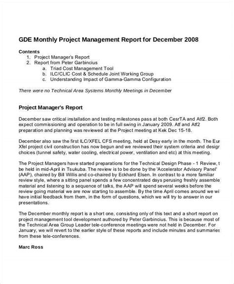 13 Project Management Report Templates Ms Word Excel Pdf Free